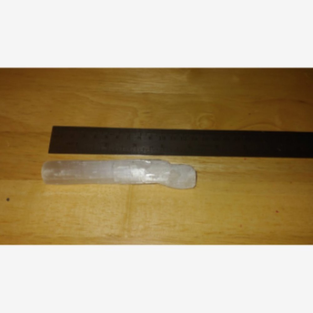 Natural Moroccan White Raw Selenite Stick